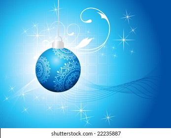 fondo navideño decorado con baile navideño de diseñador aislado