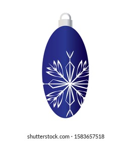 Decorated christmas ball icon - Vector illustration design