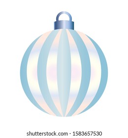 Decorated christmas ball icon - Vector illustration design