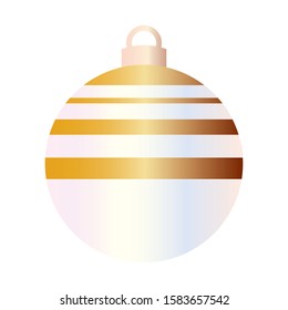 Decorated christmas ball icon - Vector illustration design