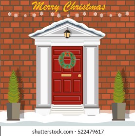 13,593 Christmas door vector Images, Stock Photos & Vectors | Shutterstock