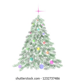 Decorated christmas tree