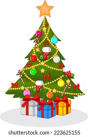 decorated Christmas tree