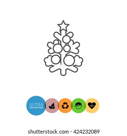 Decorated Christmas tree