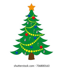decorated christmas tree 