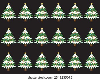 Eine dekorierte Weihnachtsbaum-Hintergrundgrafik.