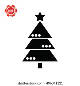 Decorated Christmas Tree Icon