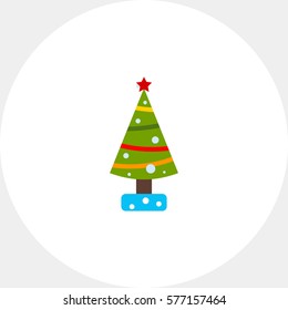 Decorated Christmas Tree Icon