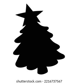 Árboles de navidad decorados Vector Ilustración para elementos de navidad