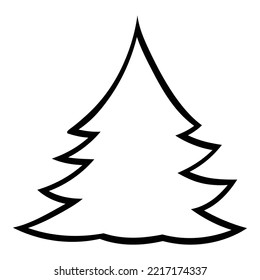 Decorated christmas trees Vector Illustration for christmas element