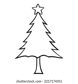 Decorated christmas trees Vector Illustration for christmas element