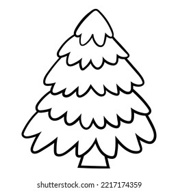 Decorated christmas trees Vector Illustration for christmas element