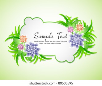 decorated color frame