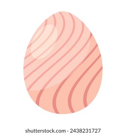 Decorated colored easter egg Vector illustration