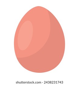 Decorated colored easter egg Vector illustration