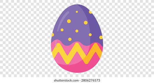 Decorated Easter Egg Illustration With Colorful Patterns Festive Spring Celebration Symbol For Holiday Greetings Seasonal Decorations And Creative Design Projects