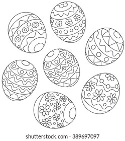 Decorated Easter eggs