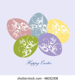 decorated easter eggs