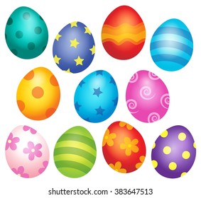 Decorated Easter eggs theme image 1 - eps10 vector illustration.