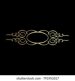 decorated gold ornament