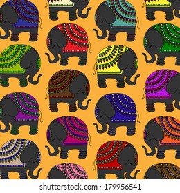 Decorated Indian elephant design