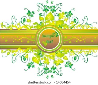 decorated medallion with place for your text