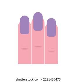 decorated nail icon vector image on white background
