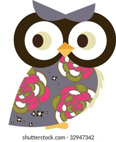 decorated owl character