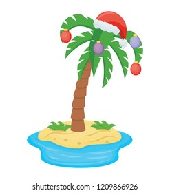 
Decorated Palm Tree For Christmas
