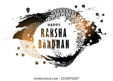 Decorated rakhi for Indian festival of brother and sister bonding celebration ( Raksha Bandhan ) Template Design with nice illustration in a creative background vector, banner doodle rakhi art 