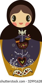 decorated Russian doll