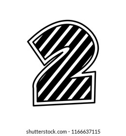 decorated two number font figure creative image