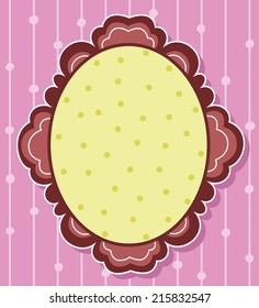 Decorated vector frame.