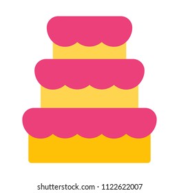 decorated wedding cake