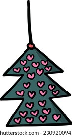 
Decorated xmas tree for decoration