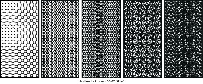 decoratice laser cutting - vectorel - 5 piece