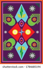 Decoratif Elements using circular, ellipse, diamond and star patterns

