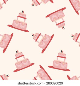 decorating cake 10, cartoon seamless pattern background