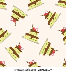 decorating cake 10, cartoon seamless pattern background