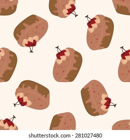 decorating cake 10, cartoon seamless pattern background