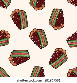 decorating cake 10, cartoon seamless pattern background