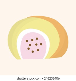 decorating cake elements vector,eps