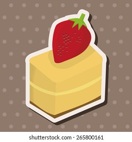 decorating cake elements vector,eps