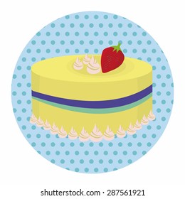 decorating cake elements vector,eps