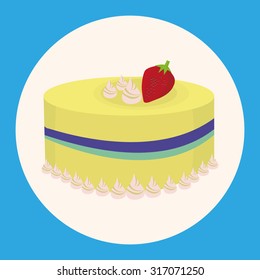 decorating cake elements vector,eps