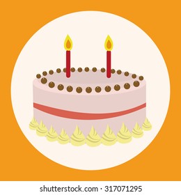 decorating cake elements vector,eps
