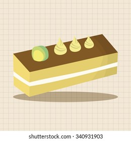 decorating cake elements vector,eps
