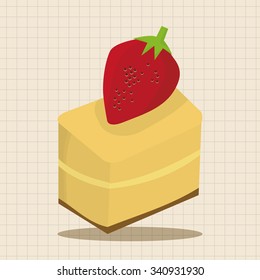 decorating cake elements vector,eps