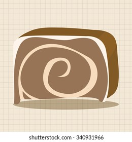 decorating cake elements vector,eps