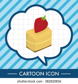 decorating cake elements vector,eps